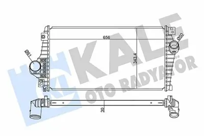 KALE 350875 Turbo Radyatoru (Intercooler) Chevrolet Epıca 96436138, 96838856