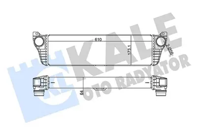 KALE 350905 Turbo Radyatörü 6395011301, A6395011301, 8ML376737191, 96261