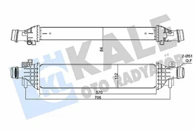 KALE 350920 Turbo Radyatoru Mokka Trax A14net 1302263, 7073026, 95026333, 96375