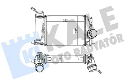KALE 350970 Turbo Radyatoru (Intercooler) Nissan Qashqai 1 2 2013> Renault Megane Iv 1 2 2015 14461-4ED0A