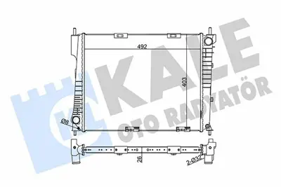 KALE 350990 Motor Radyatoru Clıo Iıı - Clıo Grandtour - Modus - Grand Modus 8200468931