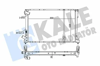 KALE 351015 Motor Radyatoru Espace Iıı - Laguna I 351015