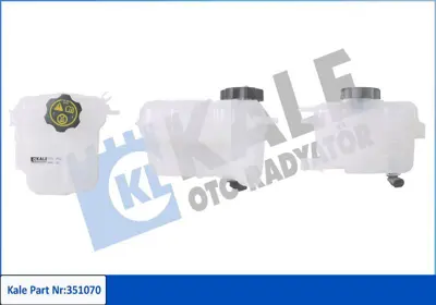 KALE 351070 Radyator Yedek Su Deposu Sensorlu Astra J 10 > 1304014, 1304019, 13360063, 13370133
