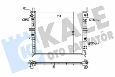 KALE 351200 Motor Su Radyatoru Ml-Class W163 98>05 A1635000404