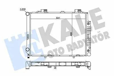 KALE 351600 Motor Su Radyatoru E-Class W210 96>02 S210 96>03 2105000003, 2105000903