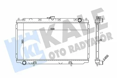KALE 351860 Motor Su Radyatoru Prımera 2,0 Td P11 (Cd20t) 96>01 Manuel 21400EQX00, 214102F600, 214102F603, 214102F000, 214109F502, 214109F500, 21400HSE00, 2141002F603, 214102F602, 8MK376705631