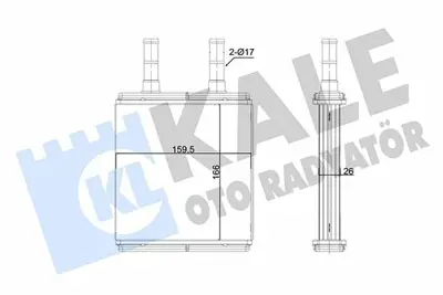 KALE 352110 Kalorıfer Radyator Hyundaı Getz 2003-> 972211C000, 972211C100, 77613