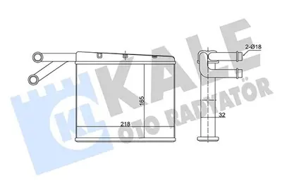 KALE 352150 Kalorifer Radyatoru Sprinter 901 902 903 904 95>06 A0038356101