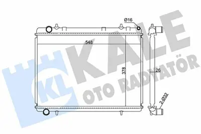 KALE 352400 Su Radyatörü 133343, 1330K1, 1330W4, 133388, 1330S0, 1330W2, 1330W7, 1330Y5, 1331SZ, 1331TA