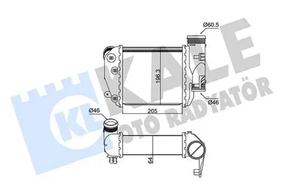 KALE 352425 Turbo Radyatoru Sağ Audi A6 2 7 - 3 0tdi 05>11 4F0145806E