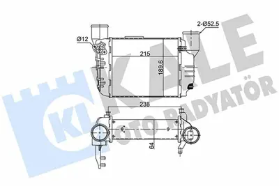 KALE 352445 Turbo Radyatoru Intercooler Audi A4 Avant - Quattro 01>08 1.8t Bfb Cfma 8E0145805L