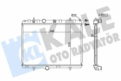 KALE 352500 Motor Su Radyatoru Mekanik P301 P1007 P2008 P207 1 6hdi 06> C2 C3 Ii C Elysee 1 4 1 6 1 4hdi 03> Ep:27 21 Dm2) Olcu: (378×538×28) 1330S8, 1330Y5, 1330F5, 1330J7, 1330S5, 1330W2, 133308, 133338, 133377, 133387