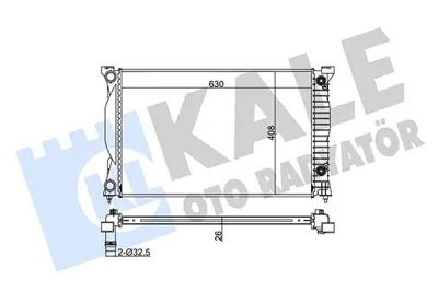 KALE 352900 Su Radyatörü 8E0121251B