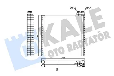 KALE 352980 Evaporator Ducato 2,2 2,3 3,0 06> 221x240x38 77364087, TSP0525206, 43F0021, FTV442, RA9111210, DEV09102, 1700V442, 820404N, 5E1650000, 1225372
