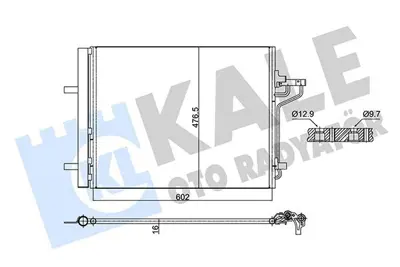 KALE 353135 Klima Radyatoru Focus Iii 11>17 1.6 Ecoboost 1.6 C Max Ii 11> 1.6 Ecoboost -2.0 Tdci 8V6119710FB
