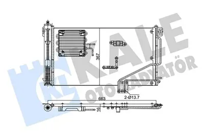 KALE 353175 Klima Radyatoru W203 00>07 Cl203 02>08 S203 01>07 C209 02>09 R230 06>12 A2035001354