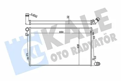 KALE 353600 Radyator Vw Caddy3 1.6 1.9tdı Golf5 1.6fsı 2.0fsı 1.9tdı A3 2.0fsı 1K0121251AL, 1K0121251AN, 1K0121251BL, 1K0121251DP, 3C0121253AK, 3C0121253R, 1K0121251EJ, 1K0121251AM, 1K0121251AK, 3C0121253S