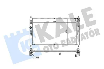 KALE 354295 Motor Su Radyatoru C4 Aırcross 4008 1,6 12> Mıtsubıshı Asx Lancer Vııı 1611245980, 1611246080, 1350A761, 21410W420P
