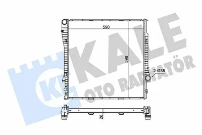 KALE 354300 Motor Su Radyatoru Bmw M57n E53 1439104, 7544669