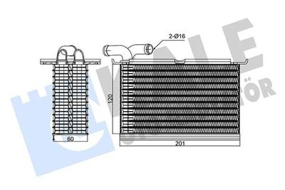 KALE 354520 Turbo Radyatoru Intercooler (Manifolddaki) Caddy Golf Vi Jetta Polo Touran A1 A3 Altea Ibiza Leon Toledo Fabia Octavia Rapid Roomster Yeti 1 2tsi Cbza Cbzb Cbzc 06>> 03C145749B
