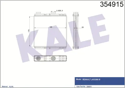 KALE 354915 Kalorıfer Radyatörü 271150001R