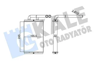 KALE 355240 Kalorifer Radyatoru Captiva  10 4803904, 96629611