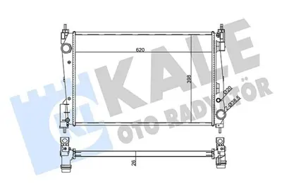 KALE 355625 Su Radyatörü 1300297, 13313296