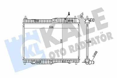 KALE 356000 Su Radyatörü 8V518005FC, 8V518005FB, 8V518005FA, 1775583, 1671561, 1566662, 1540332, 8V518005FD, C1B18005AA, 1778265