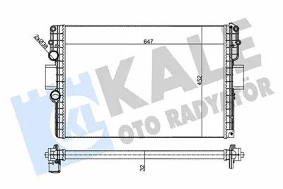 KALE 356245 Motor Su Radyatoru Iveco Daıly 35c 40c 06> 8MK376760624, 8MK376760621, 2049025, 2042025, 504152996, 504152995, 61987