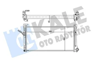 KALE 356905 Motor Radyatoru (580×298×26) Idea 04> Punto 03> 1,3 Multıjet Manuel 51733001, 51804991, 51767353, 51764277, 51738696, 51732993, 51708005, 51700805, 46846086, 46820833