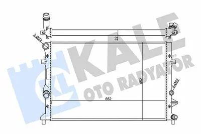 KALE 356945 Su Radyatörü 1K0121251CL