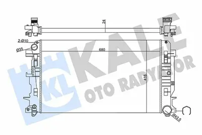 KALE 357035 Motor Su Radyatoru (688x388x26) Crafter 06> Sprınter 06> A9065000202, 2E0121253B, 2E0121253, 2E0121253A