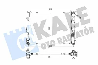 KALE 357230 Motor Su Radyatoru Renault Clıo V 19> Captur Iı 20> 1.0 Sce 1.0 Tce 921006843R, 921006454R, 92100684R, 8660003626, 8660003630, 921001697R, 921001908R, 214105FA0B, A4535000054, 4535000054