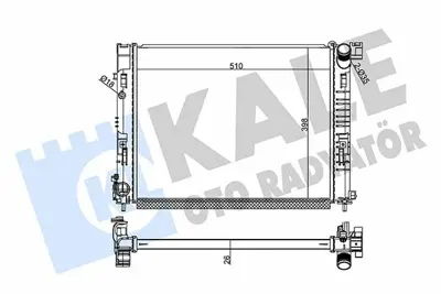 KALE 357285 357285 Radyatör Clıo V 1.5dcı 19=> (Mt) [brazıng] (510x398x26) 214103473R