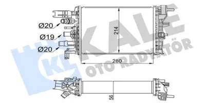 KALE 357295 Intercooler Turbo Radyatoru Xjd Duster  Sandero Lodgy 18> 214106421R