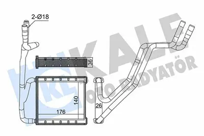 KALE 357330 Kalorıfer Radyatörü H1BH18B539AA