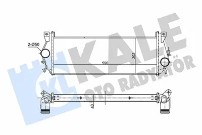 KALE 357350 Turbo Radyatoru (Intercooler) Land Rover Defender 98>16 1J927156JE
