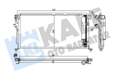 KALE 357840 Klima Radyatörü MN151100