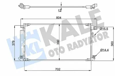 KALE 357910 Klima Radyatörü 88460-F4040