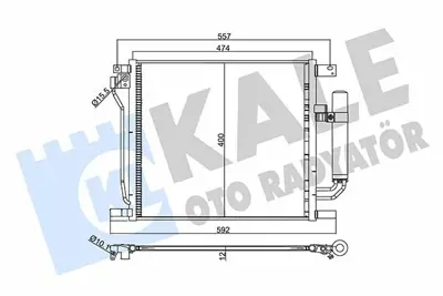 KALE 358070 Klima Radyatörü 92100-BA61A