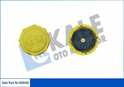 KALE 358540 Radyatör Yedek Su Depo Kapağı 6893213, 7267969, 7370374, 86FB8100GD, 93BB8100AB, 95BB8100AA, 4395513, 1659288, 86FB8100CD, 1304661