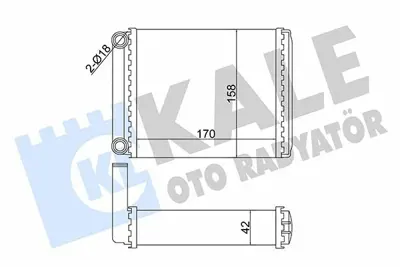 KALE 358585 Kalorıfer Radyatörü A0038353501