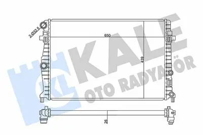 KALE 358940 Su Radyatörü 2Q0121253K