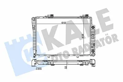 KALE 360300 Motor Su Radyatoru W202 93>00 S202 96>01 C208 97>02 R170 96>00 2025002203, 2025006703