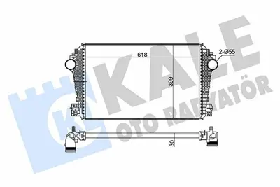 KALE 360705 Turbo Radyatoru Intercooler Amarok 10> 2.0tsı Cfpa 2H0145804, 2H0145804D, 8ML376701241