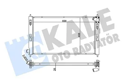 KALE 362100 Su Radyatoru C4 Aırcross C Crosser Asx Lancer Outlander Iı 4007 4008 (At - Mt) 1330T0, 1350A294, 1350A050, 1608998080, 1608172380, 1330V1, 1608172180, 1608997980, 1350A383, 1330T2