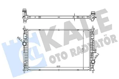 KALE 363595 Su Radyatoru 3008 P84e 5008 P87e 508 R8 - C5 Aırcross Berlıngo - Granland X Astra L  1671896780, 9838520180, 1637131880, 39192901, 9811401480
