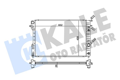 KALE 363800 Motor Radyatoru (652x458x26) Omega B X25xe - A.T 95>98 (Brazıng) (652x458x26) 6302006, 52463049, 52463050, 1300165, 1302110, 52482600, 8MK376718671, 63073, 63073A, 9202496