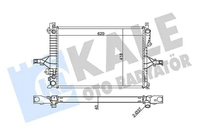 KALE 367200 Motor Su Radyatoru Volvo S60 I 00> 2.0t 2.3t 2.4d 2.4ı 2.5t At S70 00> At S80 I 98> At Xc70 00> At 8603841