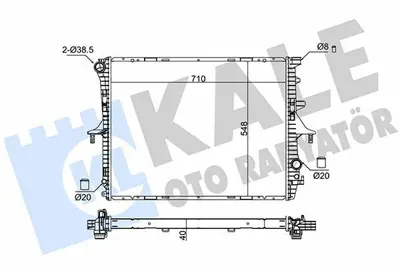 KALE 367900 Motor Su Radyatoru Audi Q7 Porsche Cayenne Touareg 3 0tdi 3 2 - 4 2 - 5 0 - 6 0 - 3 6fsi - 3 0tfsi 03>10 7L6121253K